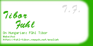 tibor fuhl business card