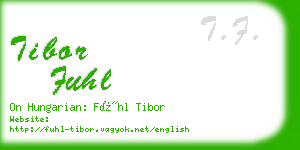 tibor fuhl business card